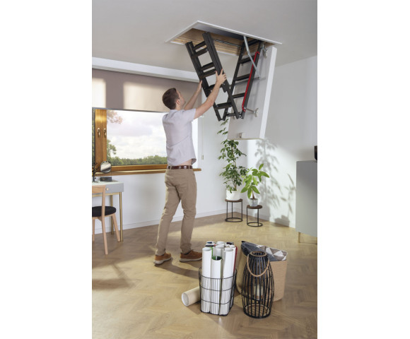 Чердачная Лестница Fakro LMT металлическая супертеплоизоляционная