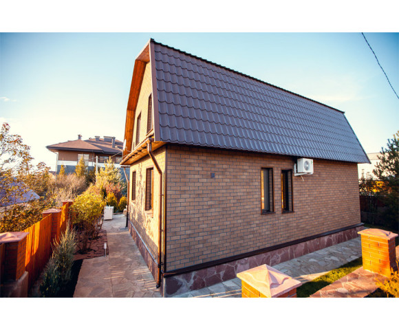 Фасадная плитка Технониколь Hauberk кирпич песчаный