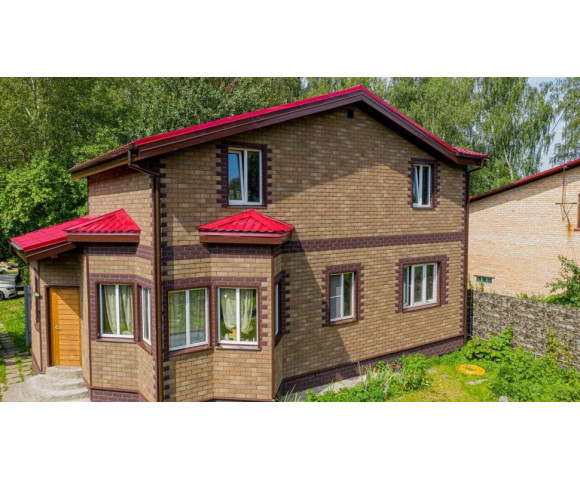 Фасадная плитка Технониколь Hauberk кирпич песчаный