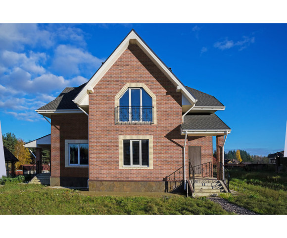 Фасадная плитка Технониколь Hauberk кирпич красный