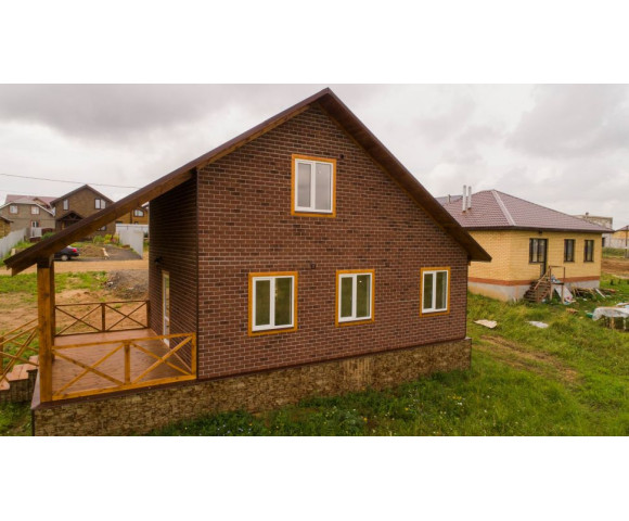 Фасадная плитка Технониколь Hauberk кирпич красный