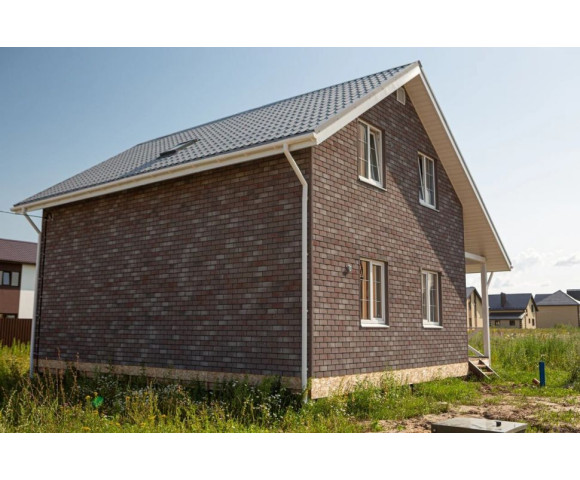 Фасадная плитка Технониколь Hauberk кирпич мраморный