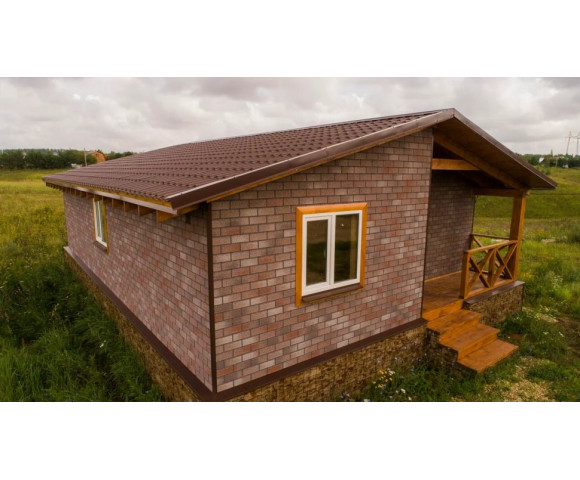 Фасадная плитка Технониколь Hauberk кирпич мраморный