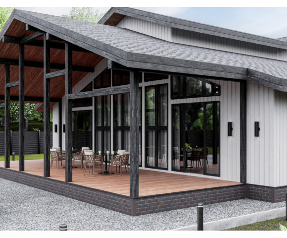 Фасадная плитка Технониколь Hauberk Цокольный кирпич Фламандский