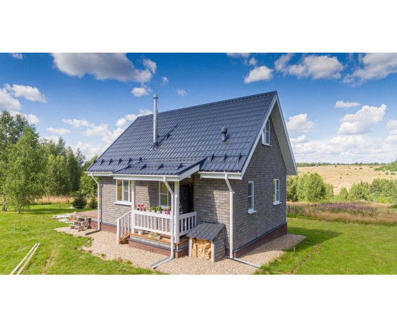 Фасадная плитка Технониколь Hauberk кирпич серо-бежевый