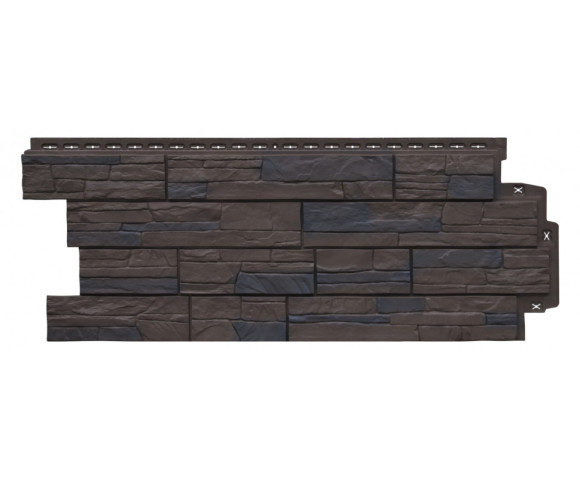 Фасадные панели Grand Line Сланец Design Plus орех