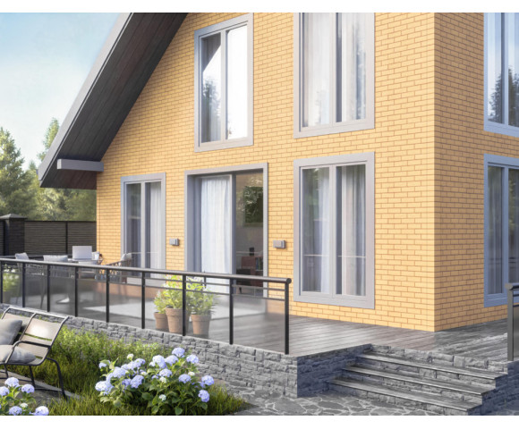 Фасадные панели Технониколь Оптима кирпич бежевый