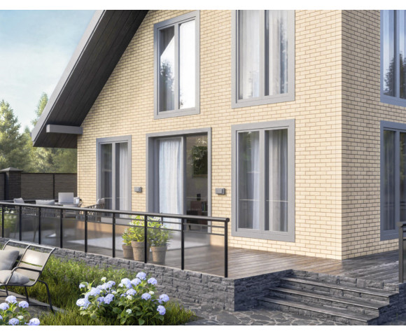 Фасадные панели Технониколь Оптима кирпич песочный