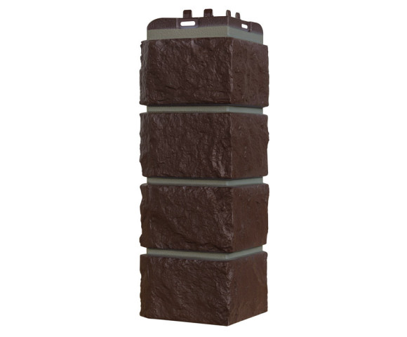 Угол Grand Line Колотый камень Design со швом RAL 7006