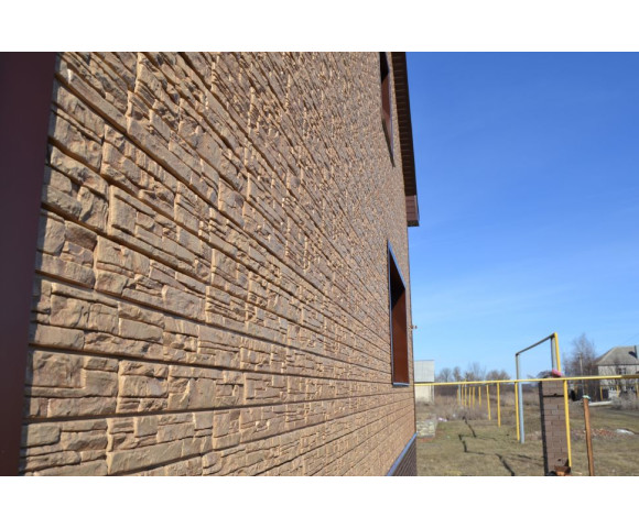 Фасадные панели Grand Line Я-фасад Крымский сланец Classic песок