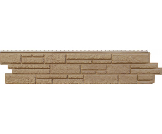 Фасадные панели Grand Line Я-фасад Алтайский камень Classic янтарь