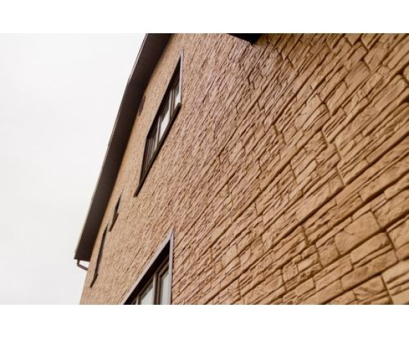 Фасадные панели Grand Line Я-фасад Крымский сланец Classic янтарь