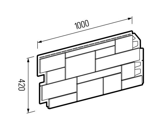 Фасадные панели Технониколь Песчаник кремовый