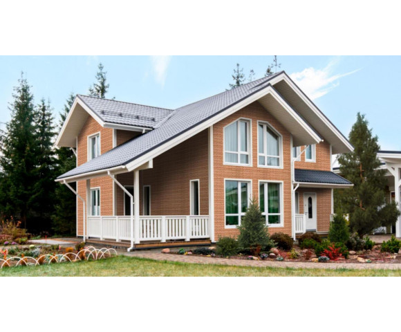 Фасадные панели Grand Line Я-фасад Балтийский кирпич Classic янтарь