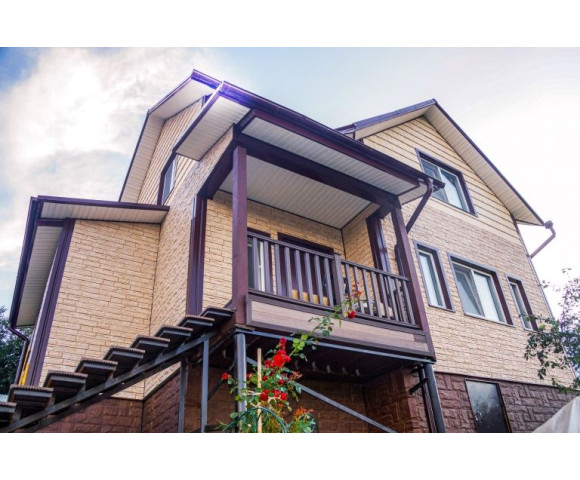 Фасадные панели Grand Line Я-фасад Сибирская дранка Classic песок