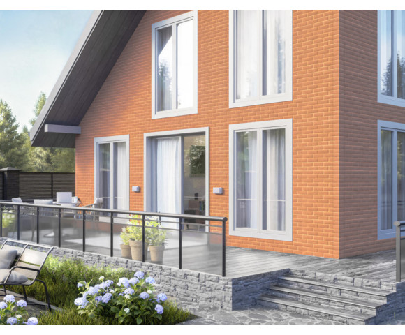 Фасадные панели Технониколь Оптима кирпич терракотовый