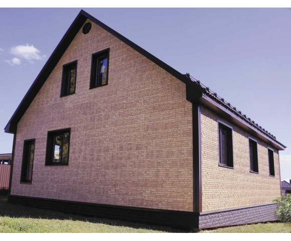 Фасадные панели Grand Line Я-фасад Демидовский кирпич Classic янтарь