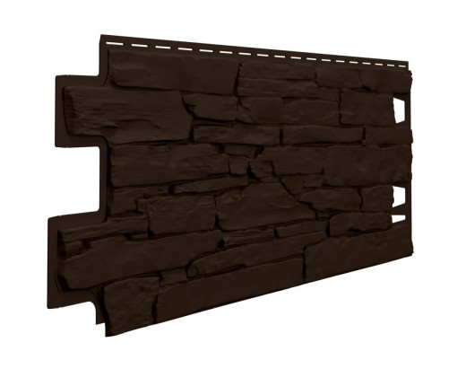 Фасадные панели Технониколь Оптима камень темно-коричневый