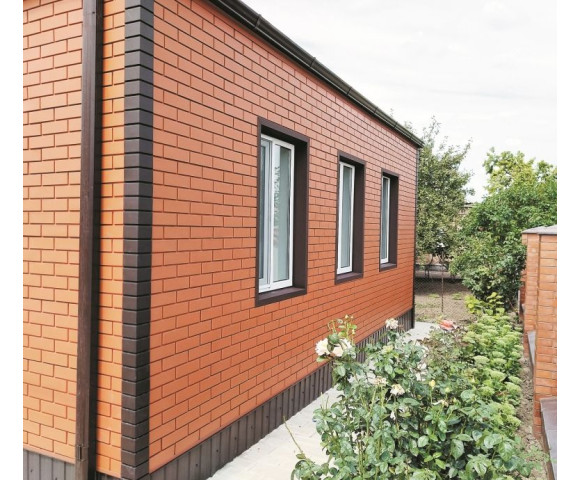 Фасадные панели Grand Line Клинкерный Кирпич Classic терракотовый