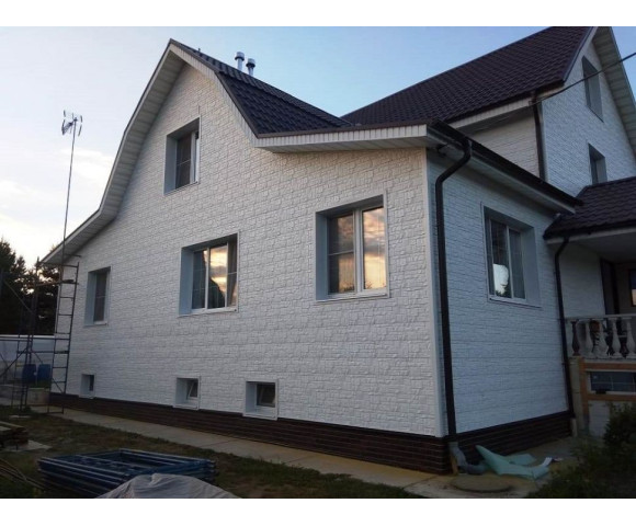 Фасадные панели Текос Натуральный камень Белый