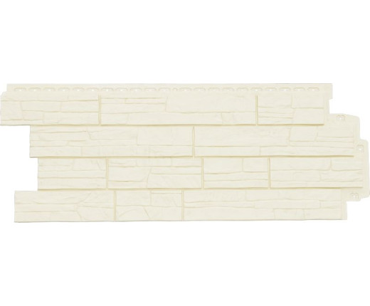 Фасадные панели Grand Line Сланец Classic молочный