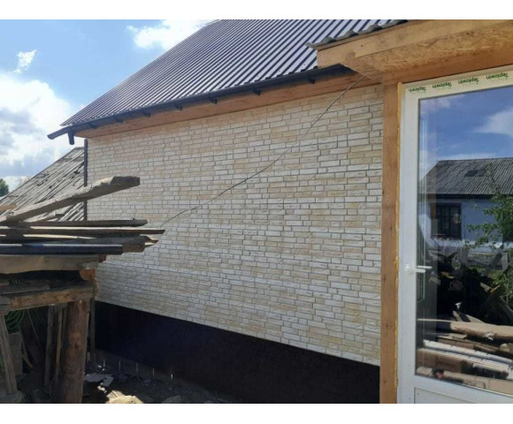 Фасадные панели Grand Line Я-фасад Демидовский кирпич Classic слоновая кость