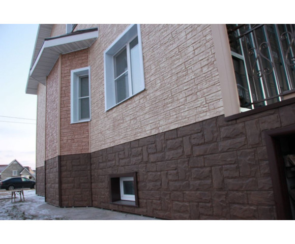 Фасадные панели Grand Line Я-фасад Екатерининский камень Premium Acryl гречневый