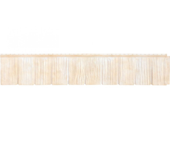 Фасадные панели Grand Line Я-фасад Сибирская дранка Classic слоновая кость