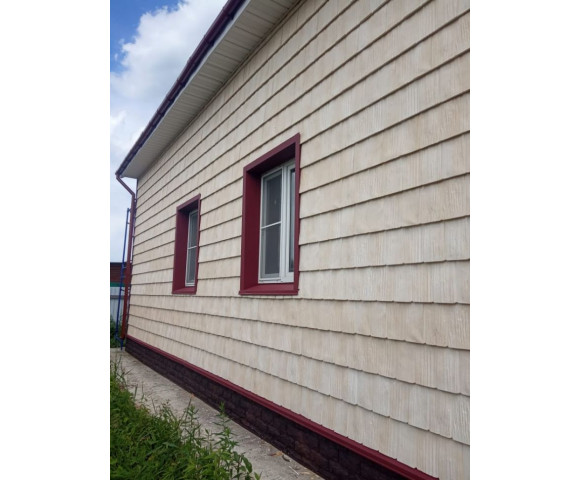 Фасадные панели Grand Line Я-фасад Сибирская дранка Classic слоновая кость