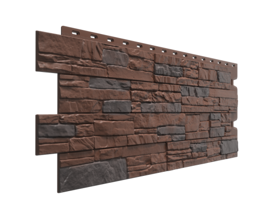 Фасадные панели Деке Stein Тёмный орех