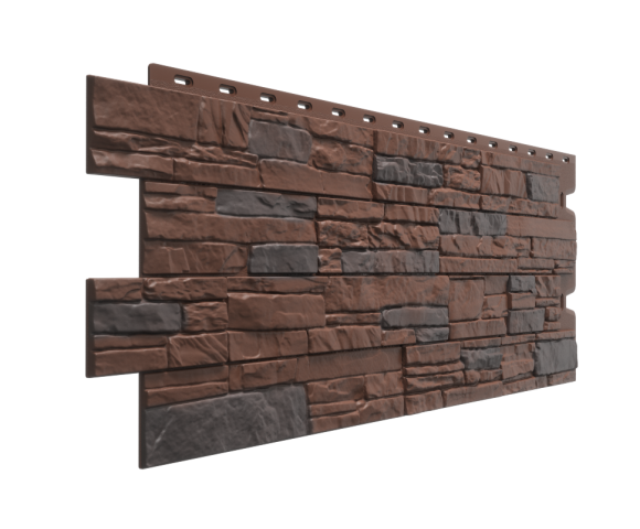 Фасадные панели Деке Stein Тёмный орех