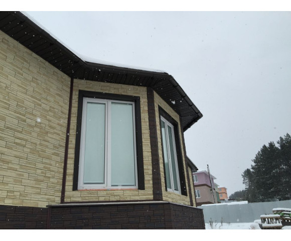 Фасадные панели Деке Stein Тёмный орех