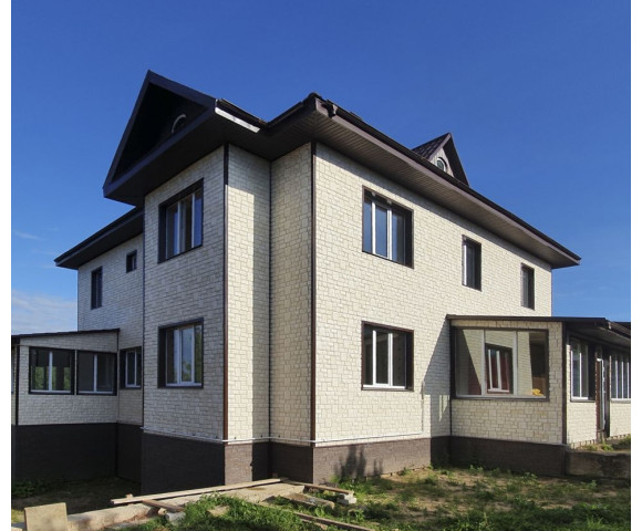 Фасадные панели Grand Line Я-фасад Екатерининский камень Classic слоновая кость