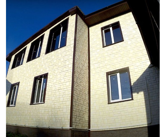 Фасадные панели Grand Line Я-фасад Екатерининский камень Classic слоновая кость