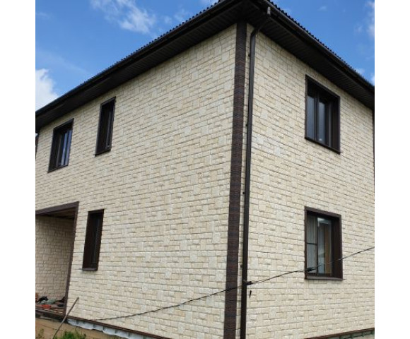 Фасадные панели Grand Line Я-фасад Екатерининский камень Classic слоновая кость