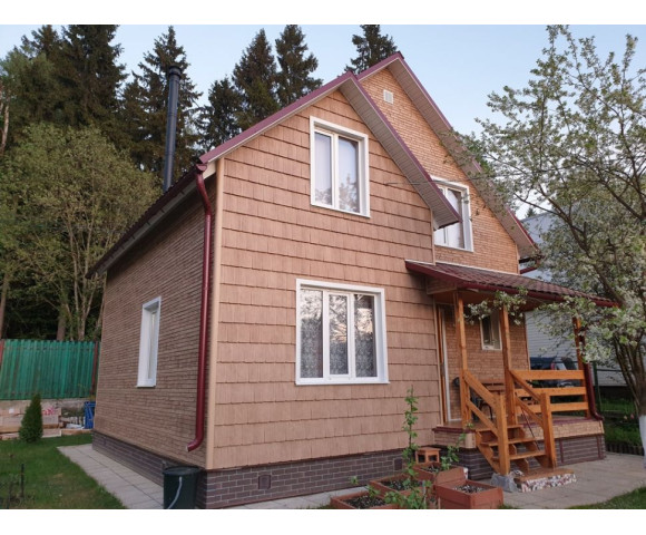 Фасадные панели Grand Line Я-фасад Сибирская дранка Classic янтарь