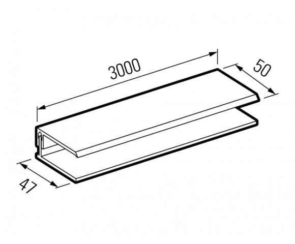 Финишный профиль для фасадных панелей Технониколь