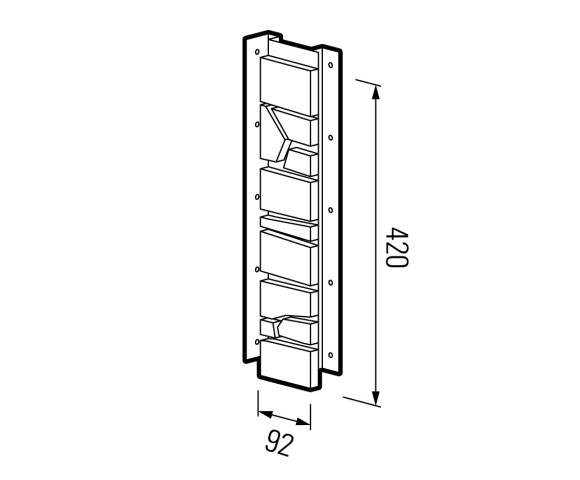 Планка универсальная для фасадных панелей Технониколь камень