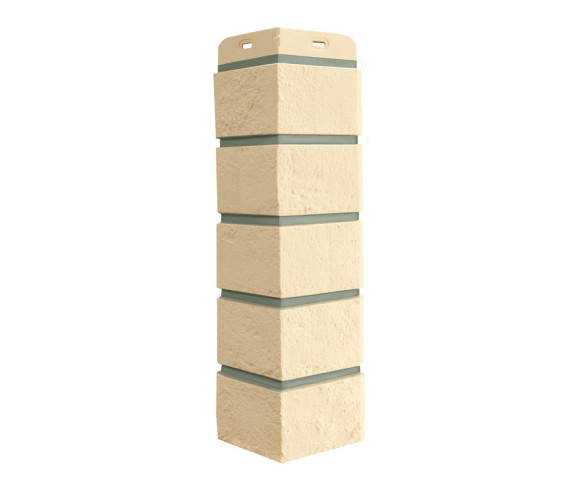 Угол Grand Line состаренный кирпич Design со швом RAL 7006