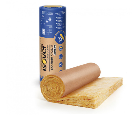 Утеплитель и пароизоляция Изовер Скатная Кровля Комфорт 150х1220х4000 мм