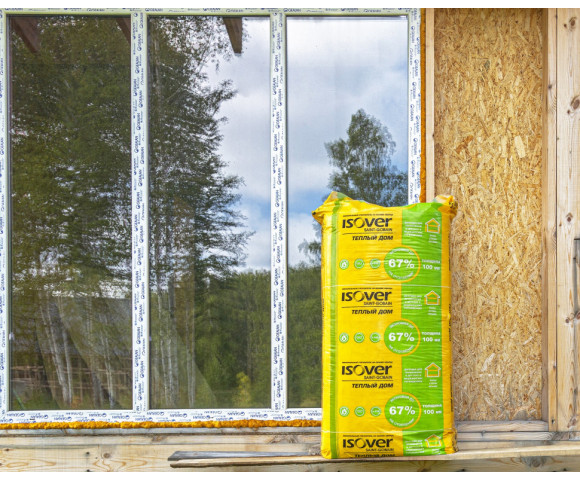 Утеплитель Изовер Теплый Дом Плита 100х610х1170 мм