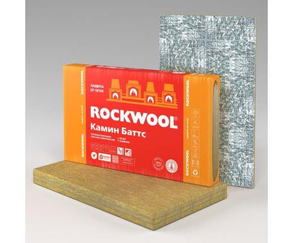 Утеплитель Роквул Камин Баттс 30x600x1000 мм