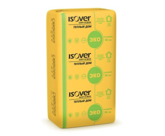 Утеплитель Изовер Теплый Дом Плита 50х610х1170 мм