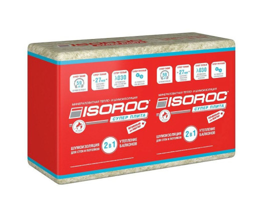 Утеплитель ISOROC Супер Плита 27 мм