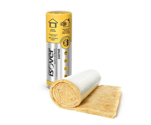 Утеплитель и пароизоляция Изовер Сауна 50х1200х12500 мм