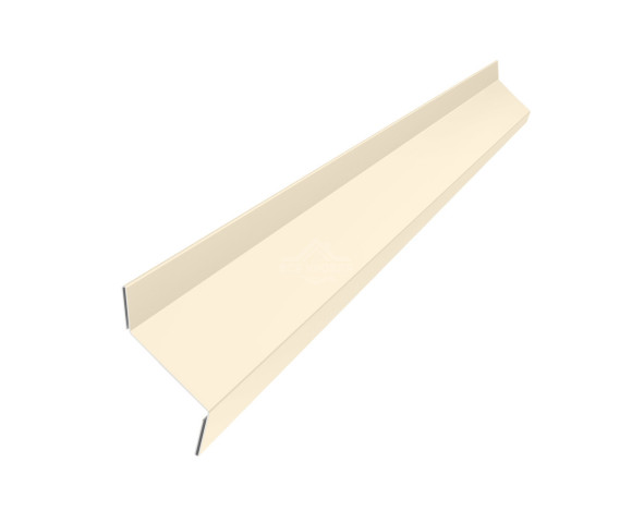 Планка примыкания в штробу 60х20 Полиэстер RAL 1015 для фальцевой кровли