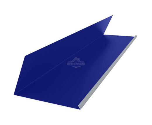 Планка примыкания верхняя к трубе 250х210 Полиэстер RAL 5002 для фальцевой кровли
