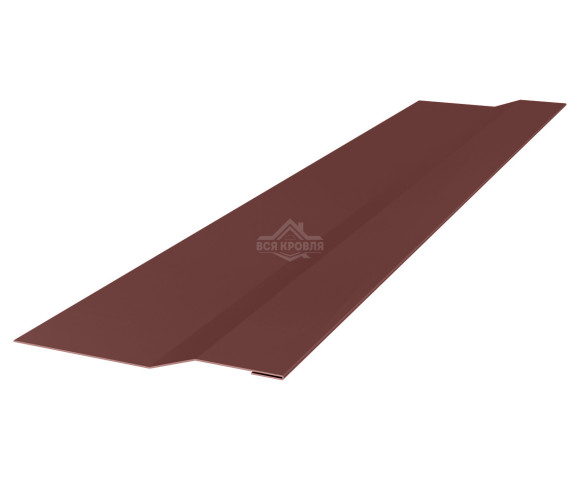 Планка крепежная 50х20х30 Texture RAL 8017 для фальцевой кровли