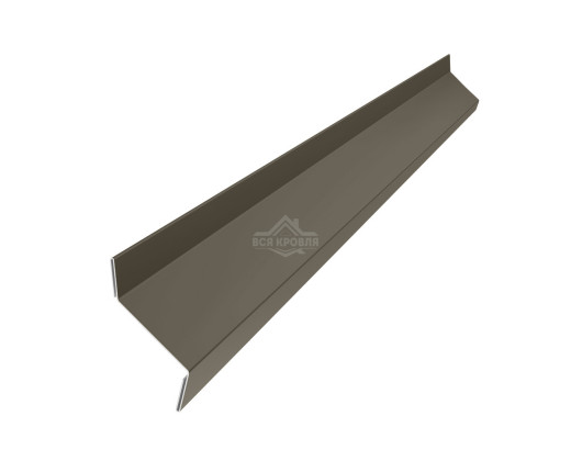 Планка примыкания в штробу 60х20 Texture RR-32 для фальцевой кровли
