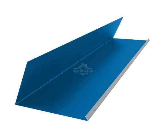 Планка примыкания верхняя к трубе 250х210 Полиэстер RAL 5005 для фальцевой кровли